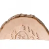 Waldfabrik, photophore en bois et étoile sapin de Noël Crèche De Noël Artisanale|Crèche De Noël En Relief, Taillee Dans Un Rondin De Bois, 12 Cm