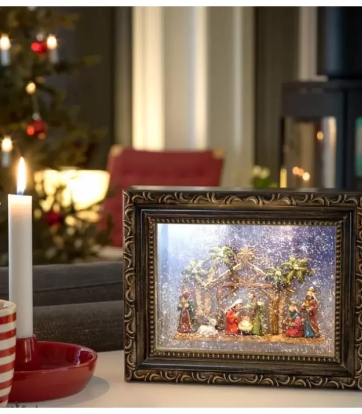 Konstsmide, guirlandes lumineuses de Noël Crèche De Noël Lumineuse|Crèche De Noël Lumineuse, Effet Neige