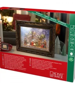 Konstsmide, guirlandes lumineuses de Noël Crèche De Noël Lumineuse|Crèche De Noël Lumineuse, Effet Neige