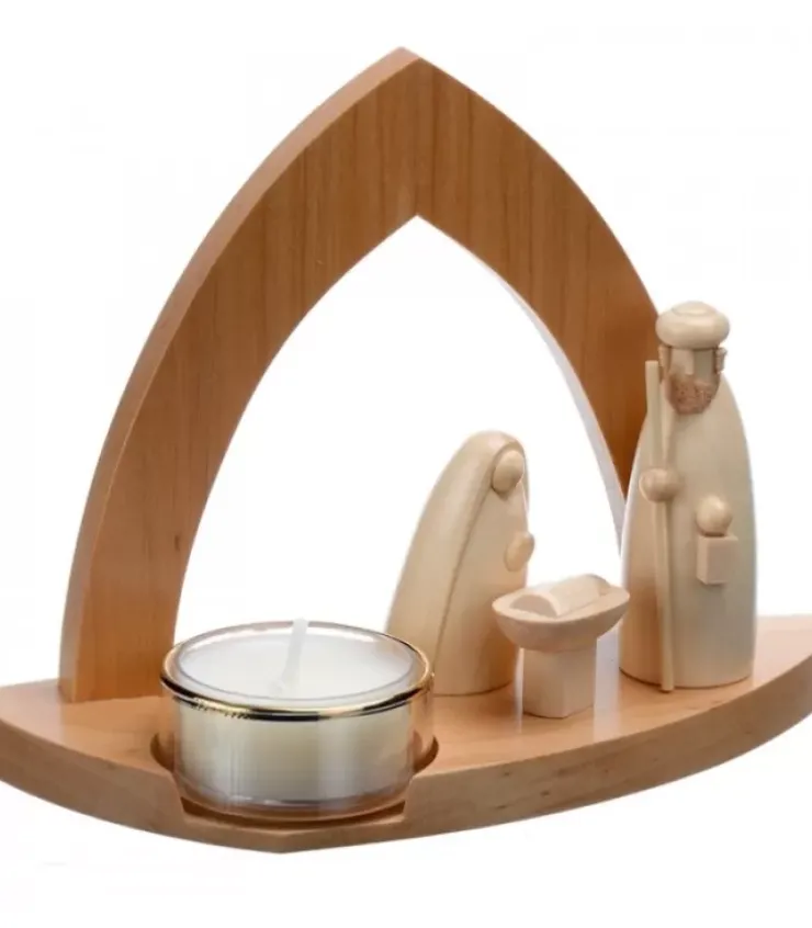 Schalling, crèche moderne Crèche De Noël Moderne|Crèche Design Avec Bougeoir