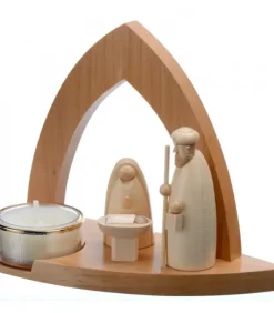 Schalling, crèche moderne Crèche De Noël Moderne|Crèche Design Avec Bougeoir
