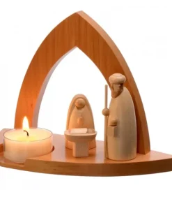 Schalling, crèche moderne Crèche De Noël Moderne|Crèche Design Avec Bougeoir