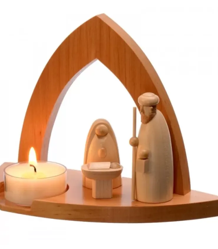 Schalling, crèche moderne Crèche De Noël Moderne|Crèche Design Avec Bougeoir