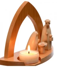 Schalling, crèche moderne Crèche De Noël Moderne|Crèche Design Avec Bougeoir