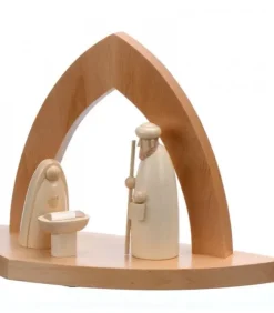 Schalling, crèche moderne Crèche De Noël Moderne|Crèche Design En Bois En Forme D'Arche