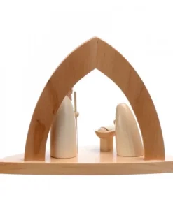 Schalling, crèche moderne Crèche De Noël Moderne|Crèche Design En Bois En Forme D'Arche