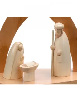Schalling, crèche moderne Crèche De Noël Moderne|Crèche Design En Bois En Forme D'Arche
