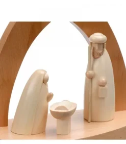 Schalling, crèche moderne Crèche De Noël Moderne|Crèche Design En Bois En Forme D'Arche