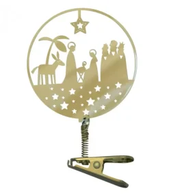 Pluto Produkter, déco de Noël Scandinave Déco De Noël Scandinave|Crèche Nativite A Clipser Sur Le Sapin De Noël