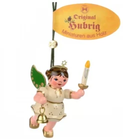 Hubrig, figurines pour enfant Déco Sapin De Noël Vintage|Déco Sapin De Noël, Ange Avec Une Bougie