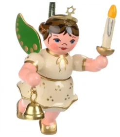 Hubrig, figurines pour enfant Déco Sapin De Noël Vintage|Déco Sapin De Noël, Ange Avec Une Bougie