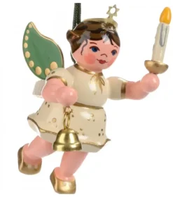 Hubrig, figurines pour enfant Déco Sapin De Noël Vintage|Déco Sapin De Noël, Ange Avec Une Bougie