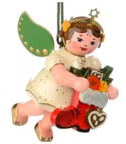 Hubrig, figurines pour enfant Déco Sapin De Noël Vintage|Déco Sapin De Noël, Ange Et Botte Rouge
