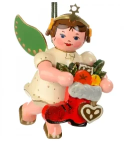 Hubrig, figurines pour enfant Déco Sapin De Noël Vintage|Déco Sapin De Noël, Ange Et Botte Rouge