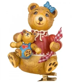 Hubrig, figurines pour enfant Déco Sapin De Noël Vintage|Déco Sapin Vintage, Maman Ours Et Ourson