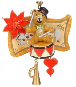 Hubrig, figurines pour enfant Déco Sapin De Noël Vintage|Décoration Sapin De Noël Vintage, Ourson Et Tambour