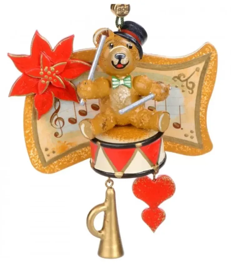Hubrig, figurines pour enfant Déco Sapin De Noël Vintage|Décoration Sapin De Noël Vintage, Ourson Et Tambour