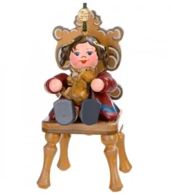 Hubrig, figurines pour enfant Déco Sapin De Noël Vintage|Décoration Sapin De Noël Vintage, Figurine Fillette Et Ourson
