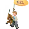 Hubrig, figurines pour enfant Déco Sapin De Noël Vintage|Décoration Sapin De Noël Vintage, Petit Garcon Sur Un Cheval En Bois