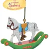 Hubrig, figurines pour enfant Déco Sapin De Noël Vintage|Décoration Sapin De Noël Vintage, Cheval A Bascule En Bois