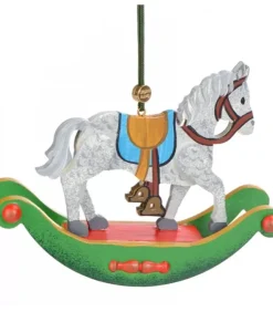 Hubrig, figurines pour enfant Déco Sapin De Noël Vintage|Décoration Sapin De Noël Vintage, Cheval A Bascule En Bois