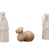 Schalling, crèche moderne Personnages De Crèche De Noël|Dromadaire En Bois Pour Crèche De Noël, 3 Cm
