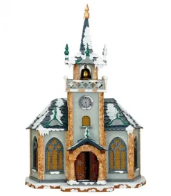 Hubrig, figurines pour enfant Village De Noël Miniature|Eglise Eclairee Pour Village De Noël Miniature Winterkinder