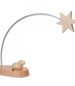 Schalling, crèche moderne Crèche De Noël Moderne|Etoile De Noël Electrique A Led Sur Socle, 21 Cm