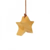 Waldfabrik, photophore en bois et étoile sapin de Noël Décorations En Bois Pour Sapin De Noël|Etoile En Bois D'Aulne A Suspendre, Asymetrique 6 Cm