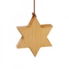 Waldfabrik, photophore en bois et étoile sapin de Noël Décorations En Bois Pour Sapin De Noël|Etoile En Bois D'Aulne A Suspendre 7,5 Cm