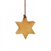 Waldfabrik, photophore en bois et étoile sapin de Noël Décorations En Bois Pour Sapin De Noël|Etoile En Bois D'Aulne A Suspendre 5,5 Cm