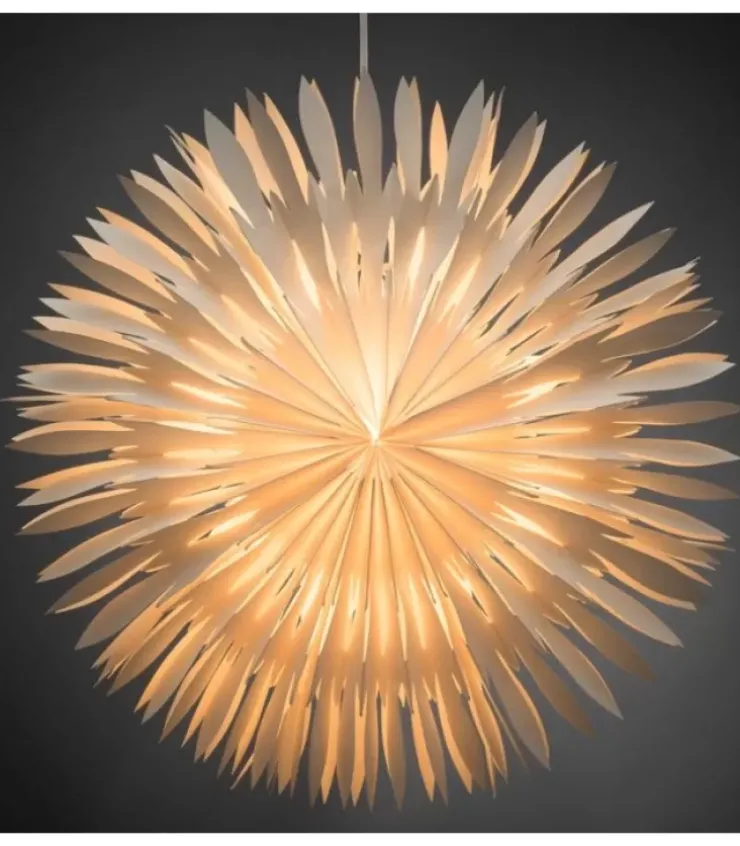 Konstsmide, guirlandes lumineuses de Noël Etoile Lumineuse|Etoile Lumineuse Electrique En Papier A Suspendre, Blanche, 60 Cm
