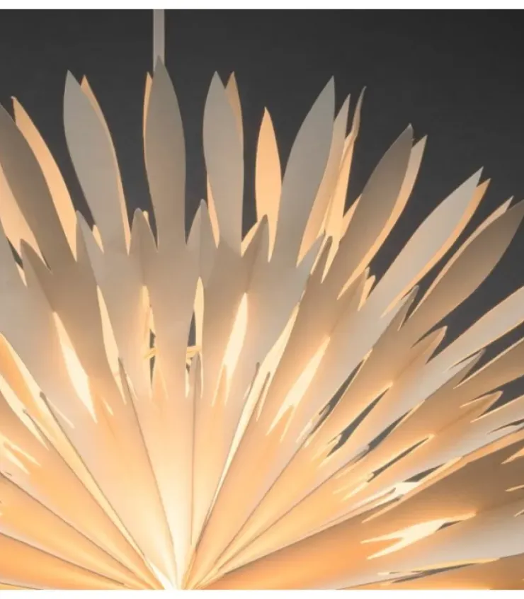 Konstsmide, guirlandes lumineuses de Noël Etoile Lumineuse|Etoile Lumineuse Electrique En Papier A Suspendre, Blanche, 60 Cm