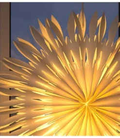 Konstsmide, guirlandes lumineuses de Noël Etoile Lumineuse|Etoile Lumineuse Electrique En Papier A Suspendre, Blanche, 60 Cm