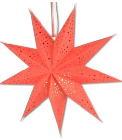 Riffelmacher et Weinberger Etoile Lumineuse|Etoile Lumineuse Rouge En Papier A Suspendre, 45 Cm