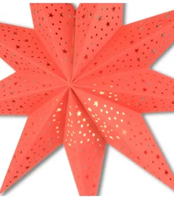 Riffelmacher et Weinberger Etoile Lumineuse|Etoile Lumineuse Rouge En Papier A Suspendre, 45 Cm