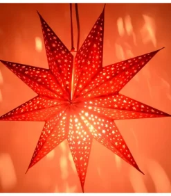 Riffelmacher et Weinberger Etoile Lumineuse|Etoile Lumineuse Rouge En Papier A Suspendre, 45 Cm