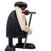 Köhler, Père Noël en bois Père Noël En Bois|Figurine Jazz, Chanteur Devant Un Micro