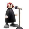 Köhler, Père Noël en bois Père Noël En Bois|Figurine Jazz, Chanteuse Devant Micro