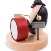 Köhler, Père Noël en bois Père Noël En Bois|Figurine Musicien Jazz, Batteur Devant Batterie