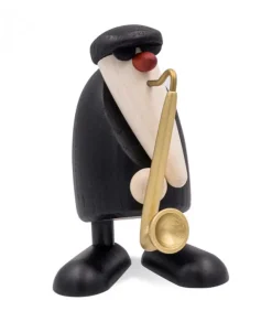Köhler, Père Noël en bois Père Noël En Bois|Figurine Musicien Jazz, Saxophoniste