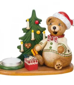 Hubrig, figurines pour enfant Bonhommes Fumeurs D'Encens Allemand|Figurine Porte Encens Ourson Et Bougeoir