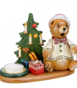 Hubrig, figurines pour enfant Bonhommes Fumeurs D'Encens Allemand|Figurine Porte Encens Ourson Et Bougeoir