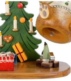 Hubrig, figurines pour enfant Bonhommes Fumeurs D'Encens Allemand|Figurine Porte Encens Ourson Et Bougeoir
