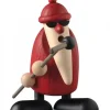 Köhler, Père Noël en bois Père Noël En Bois|Figurine Père Noël Chanteur Et Micro