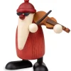 Köhler, Père Noël en bois Père Noël En Bois|Figurine Père Noël Violoniste