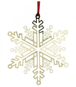 Pluto Produkter, déco de Noël Scandinave Déco De Noël Scandinave|Flocon De Neige Design En Metal Dore A Accrocher