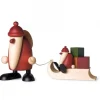 Köhler, Père Noël en bois Père Noël En Bois|Grand Père Noël Et Cadeaux Sur Luge, 19 Cm