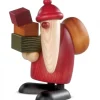 Köhler, Père Noël en bois Père Noël En Bois|Grand Père Noël Et Cadeaux, 19 Cm