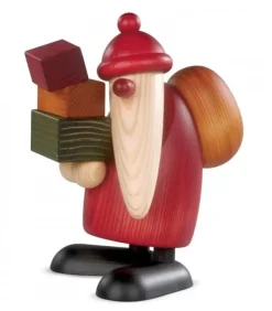 Köhler, Père Noël en bois Père Noël En Bois|Grand Père Noël Et Cadeaux, 19 Cm